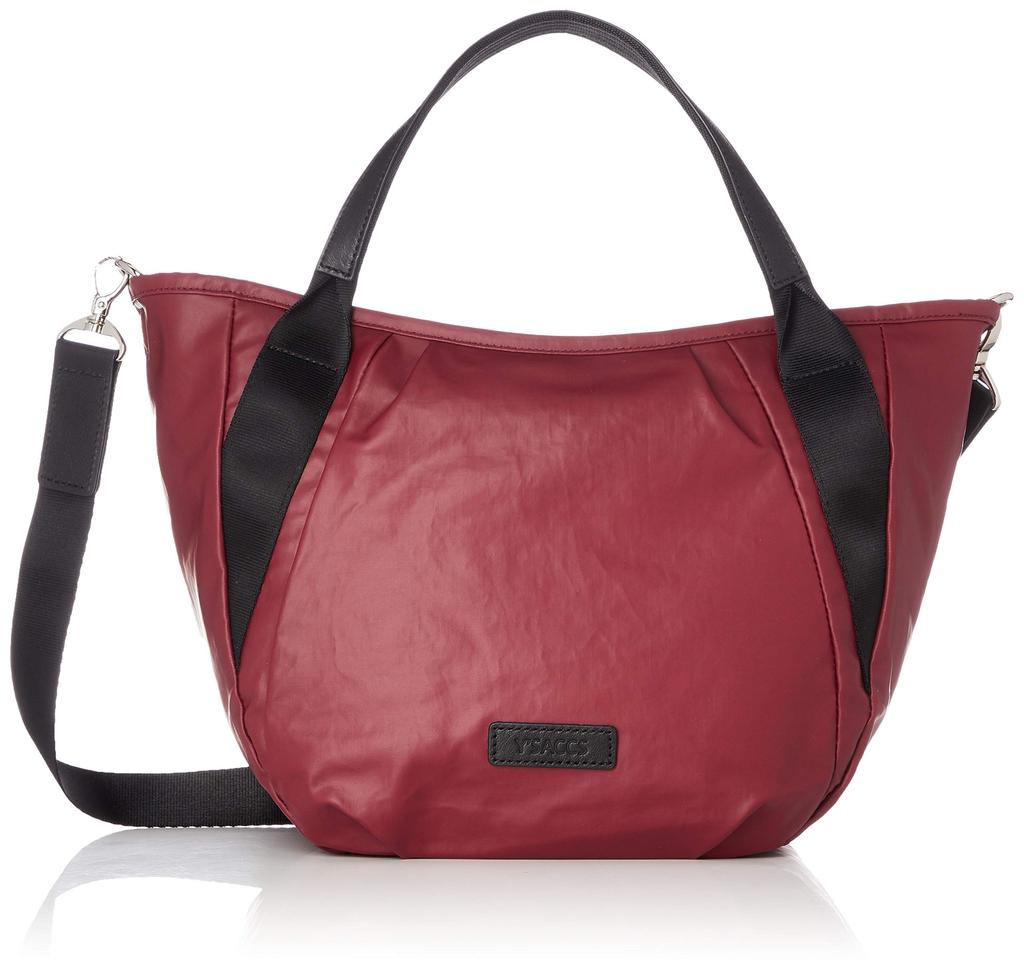 Polyurethane X Cow Leather Casual Tote Red [Isaac] 2-Way Y92-03-02