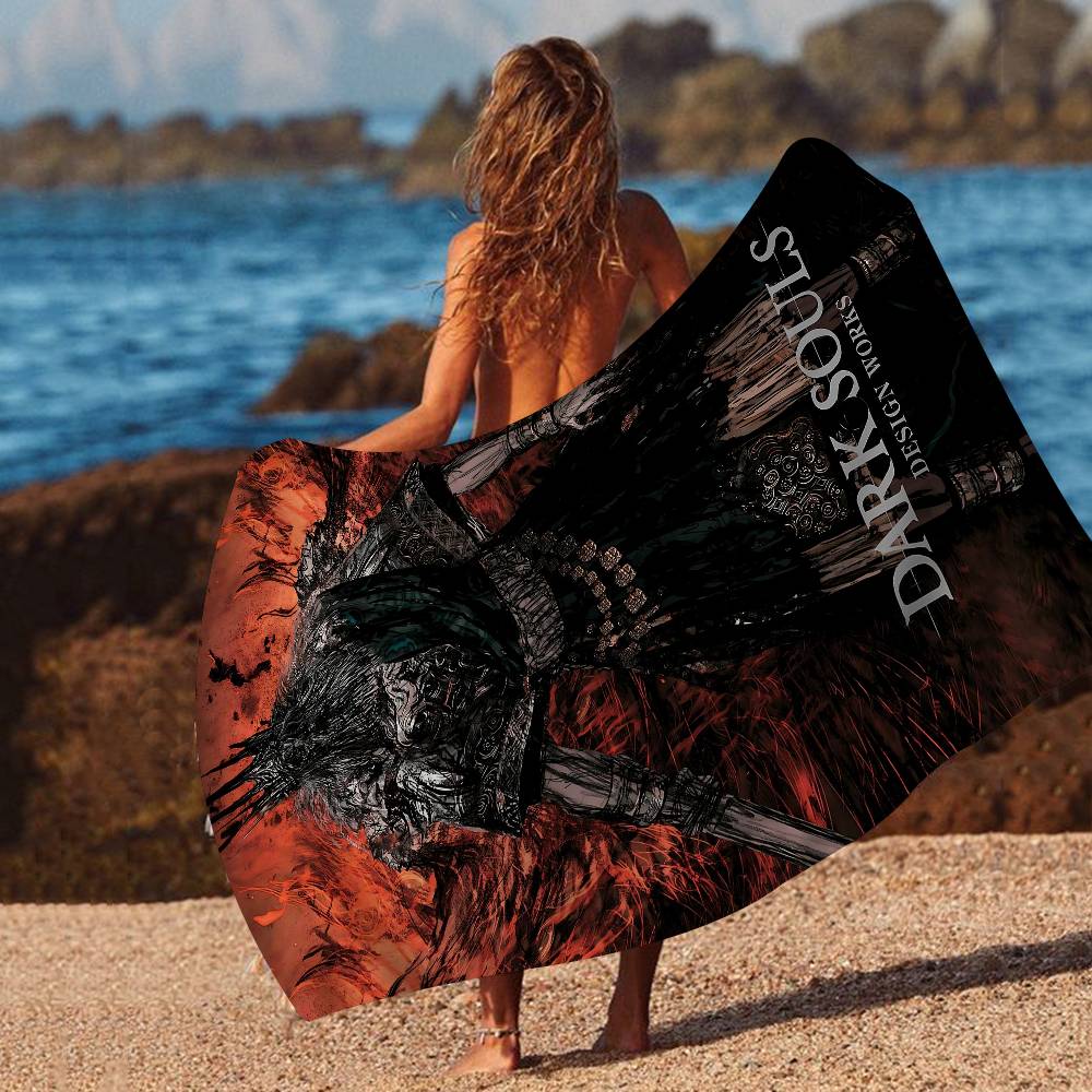 Game Dark Souls Microfiber Beach Towel Absorbent Quick Dry Soft Yoga Swimming Resort Mountain Climbing Towel