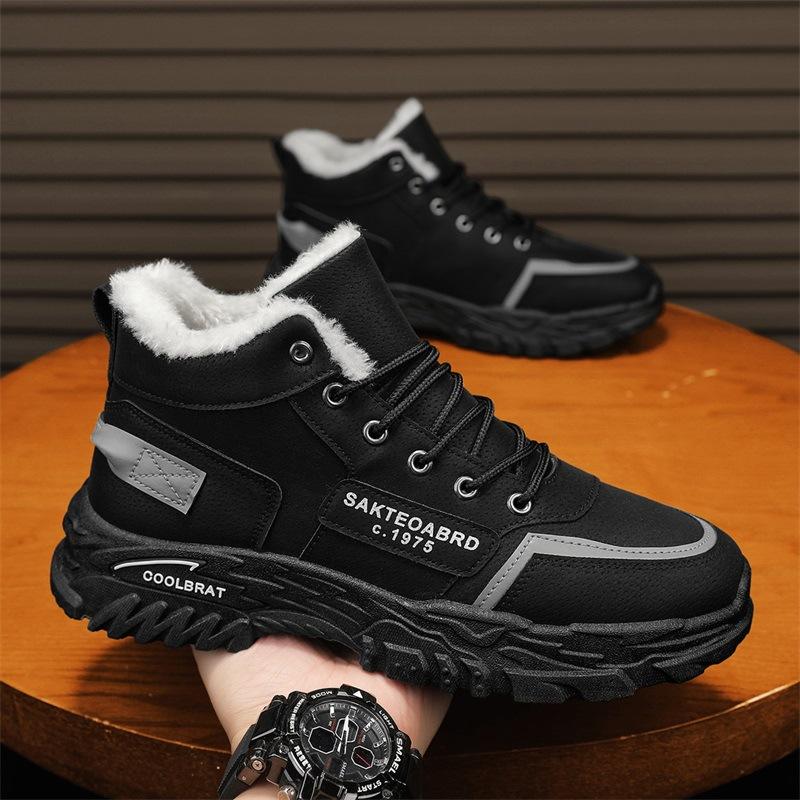 CX new autumn and winter thick-soled retro velvet thickened warm casual Martin boots 39