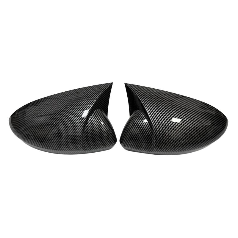 For Renault Megane 4 MK4 2016- Car Rearview Side Mirror Cover Wing Cap Sticker Exterior Door Case Trim Carbon Fiber Auto