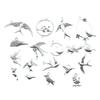 10pcs Bird Charms Antique Silver Color Bird Charms Pendants For Bracelets Flying Bird Charms Making Jewelry