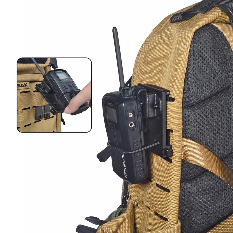 Tactical Police Radio Holder,W/MOLLE Belt Clip for Vest Walkie Talkie Molle Pouch Clip Holder for Baofeng Motorola & Kenwood HT