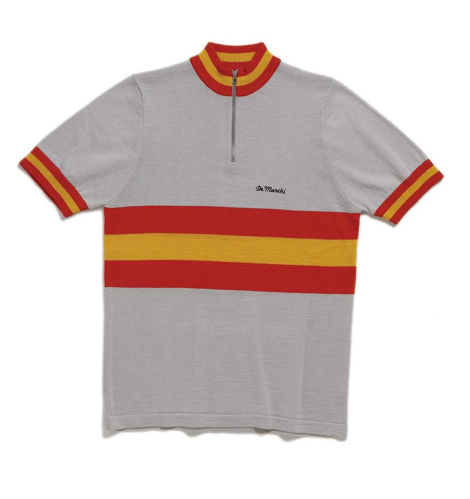 De Marchi Spain 1972 Classic Short Made in Size for Road Bikes Jersey, Sleeve, Italy, M, 8000311522064,