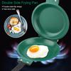 Double Side Pan, Haofy Double Side Pancake Griddle Molds Non-stick Ceramic Coating Flip Frying Pan Pancake Maker Household Kitchen Cookware (Green)