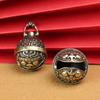 Handmade Brass Pure Copper Gluttonous Bell Car Keychain Pendant Bell Accessories