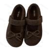 Fashion Women's Cotton Shoes 2025 Winter New Plush Thicken Warm Mary Jane Shoes Fashion Bow Knot Lightweight Comfortable Casual Flats
