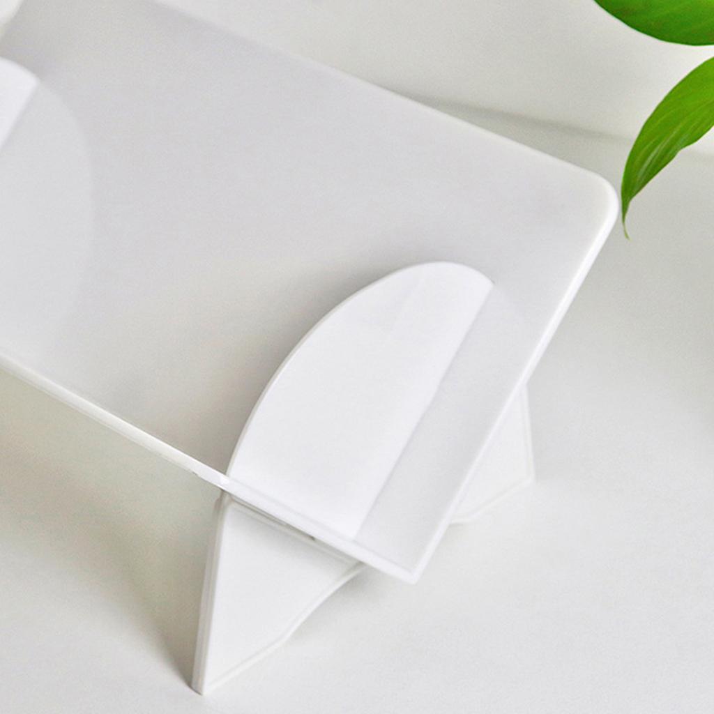 Desktop Small Bookshelf Simple Large Capacity Plastic Tilted Desk Book Storage Rack for Home