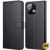 Etui na Xiaomi Mi 11 - E.F.CONNECTION - Efekt Skóry Antywstrząsowe - Portfel Czarne