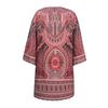 V-Ausschnitt 3/4 Ärmel Shift Design Urlaubs Kleid Ethnischer Stil Bohemia Retro Print Damen Kleid Damen Kleidung