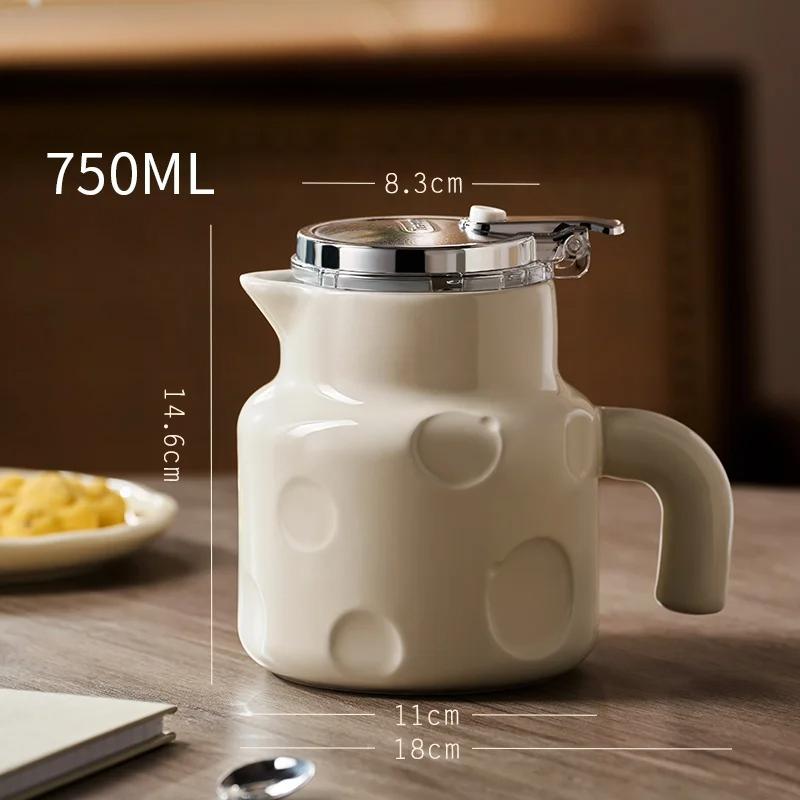 Ceramic Brewing Teapot Household Tea and Water Separation Single-pot Tea Set Light Luxury Flower Teapot Piaoyi Pot with Filter