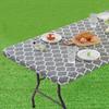 1 Stück 72x30 Zoll Elastische Spann-Tischdecke Ölbeständig Abwischbare Tischabdeckung für Party-Dekoration Picknick Camping Outdoor Manteles