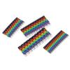 100/150Pcs For 2-3mm Wire 1.5mm², 2.5mm², 4mm², 6mm² Wire Number Box Cable Marker Colourful C-Type Marker Number Tag Label
