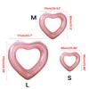 Inflatable Swimming Rings Inflatable Pool Float Heart Shaped Summer Swimming Pool Float Rings Water Fun Beach Party Toy