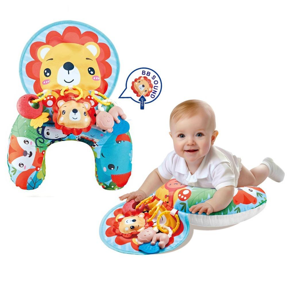 

Double-Sided Baby Pillow Black And White High Contrast Head-up Training Pillow Head-up Training Lion