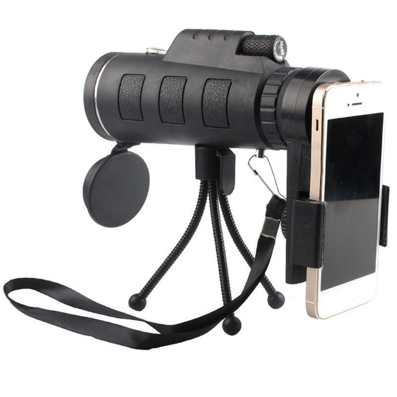 Monocular Telescope 40X60 High Power HD Monocular with Smartphone Holder & Tripod Waterproof Monocular for Bird Watching