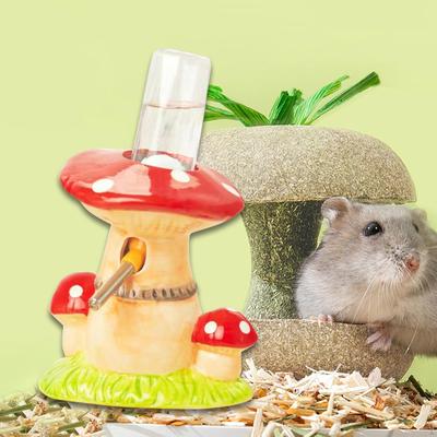 Stojan Držák na Láhev s Vodou pro Křečka Jasný Nepropustný Stojan Dávkovač pro Pití Středobod