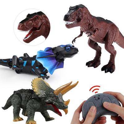 Infrared Electric Remote Control Dinosaur Triceratops Electric Simulation Lizard Trick Animal Toys
