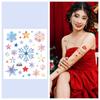 12/1 Sheets Waterproof But Removable Body Diy Art Glitter Christmas Fake Tattoo