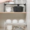 Counter Shelf Foldable Strong Bearing Space Saving Stable Non-slip Handle Multipurpose Iron Fine Mesh Counter Organizer Kitchen Supplies