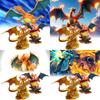 Premium 23cm Charizard Pvc Figure Unique Golden Color Design Eye-catching Home Decor
