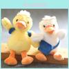 Adorable Cute Duck Plush Keychain Soft Stuffed Animal Toy With Glasses For Bags