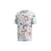 Adidas Originals Trefoil Fs Grp Aop Tee With Chest Mini Logo And Camo Print Men Tops White FM2217
