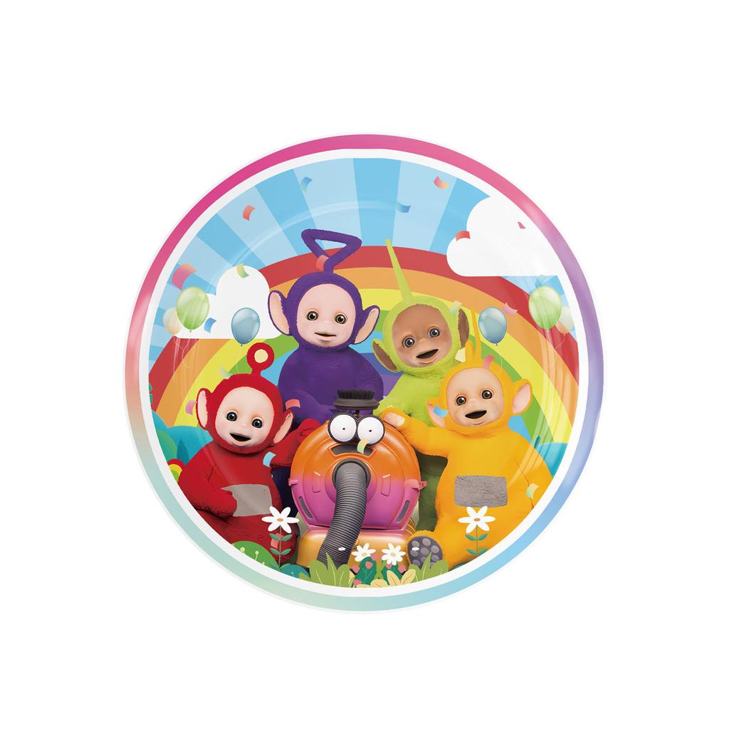Teletubbies Birthday Party Supplies Disposable Tableware Paper Plates Paper Cups Tissue Girls Birthday Party Decoration