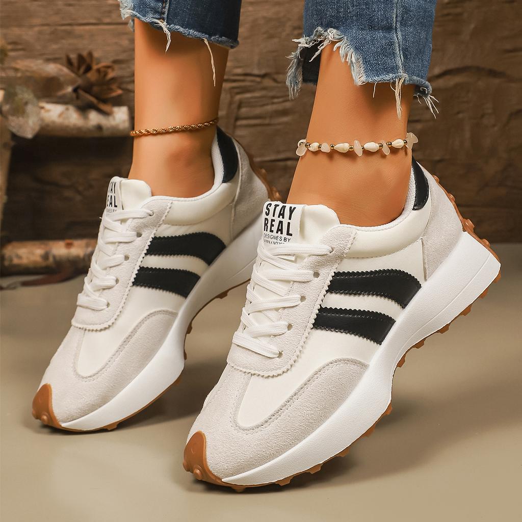 Fashion Spring Women Casual Shoes Large Size Thick Bottom Sneakers Mesh Breathable Comfortable Big Size Sneakers Women Zapatos De Mujer