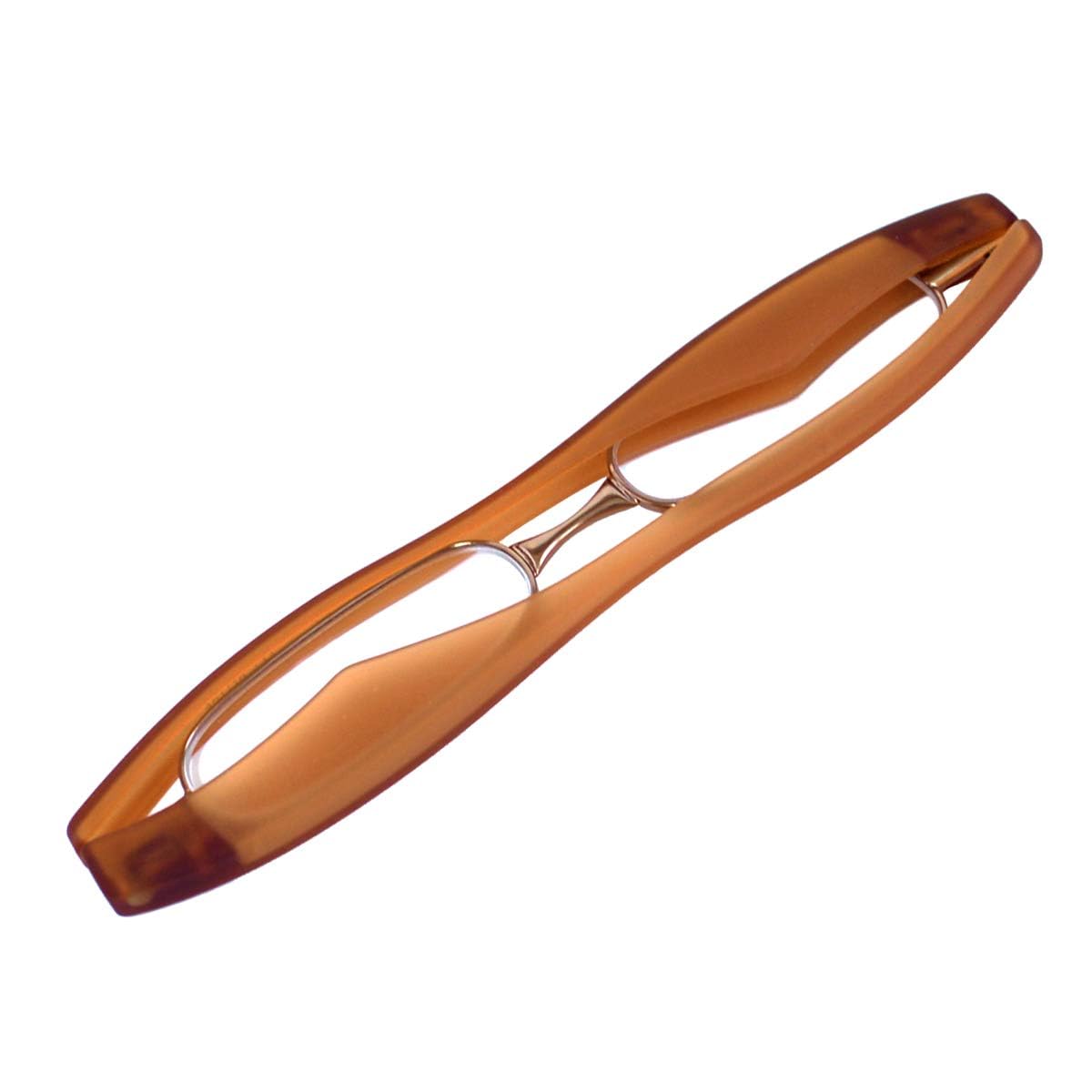 PodReader Smart Brown Foldable Lightweight Reading Glasses with to Smartphone Reading Magnification BR +1.00 +3.00 Magnification, Glasses, +1.00