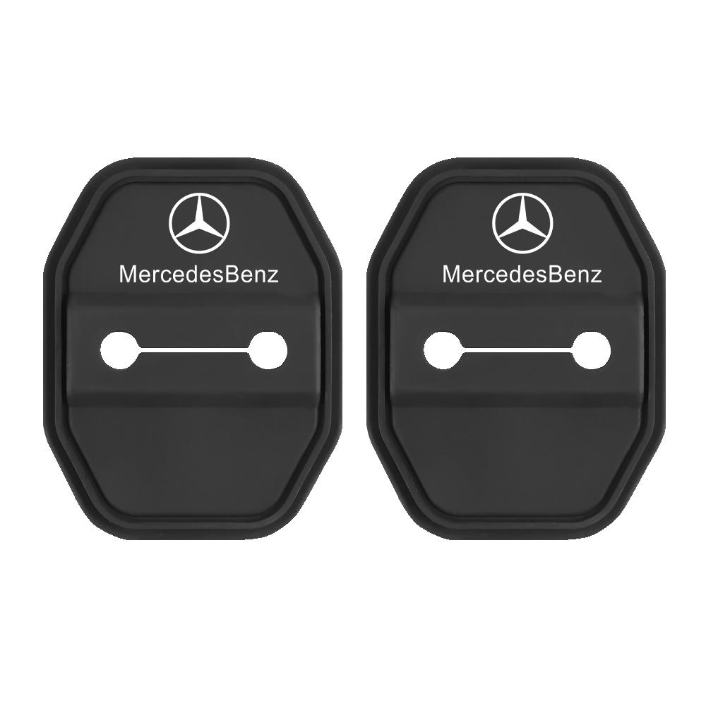 GLC GLB 2/4pcs Silicone Car Door Lock Buckle Protector Cover For Mercedes Benz AMG W204 W213 W205 W211 W176 W164 Cla Smart Ac