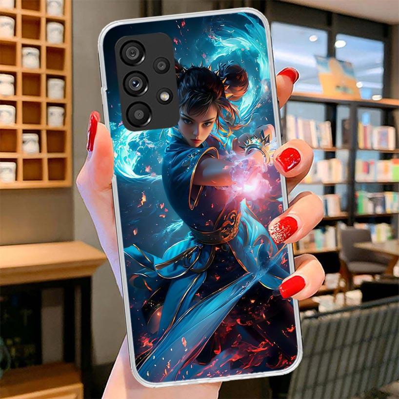 Game S-Street F-FighterS Phone Case For Samsung Galaxy A12 A22 A32 A52 A72 A02S Phone Case Note 20 Ultra 10 S10 Plus A51 A71 A50