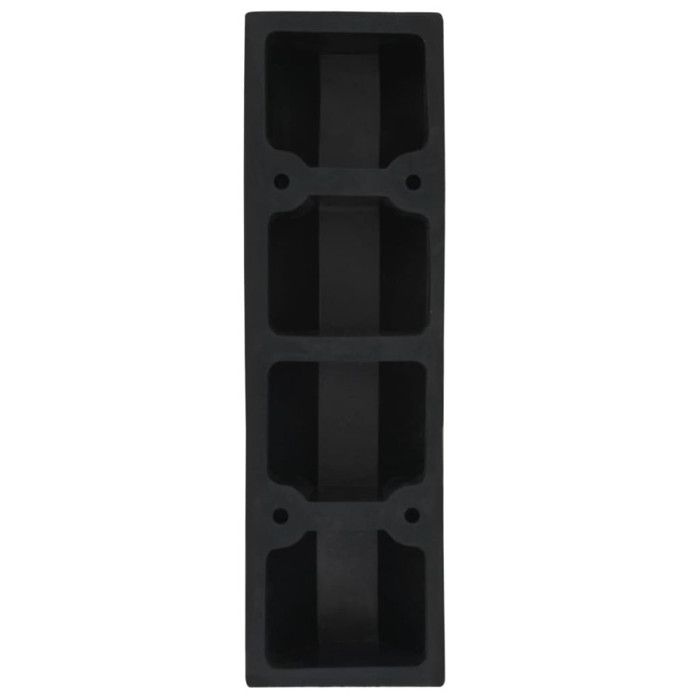 Butoir de stationnement - vidaXL - 2 pcs - Caoutchouc - Jaune et noir - 49 x 15 x 9 cm