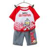 Stylish Summer Outfit For Boys Featuring Ultraman Design Soft Cotton Two-piece Set
