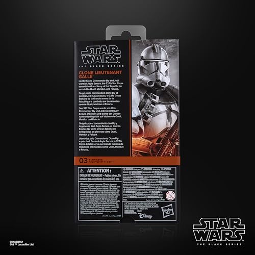 STAR WARS Black Series Clone Lieutenant Gall, Star Wars: Revenge of the Sith Premium Collectible 6-Inch Action Figure