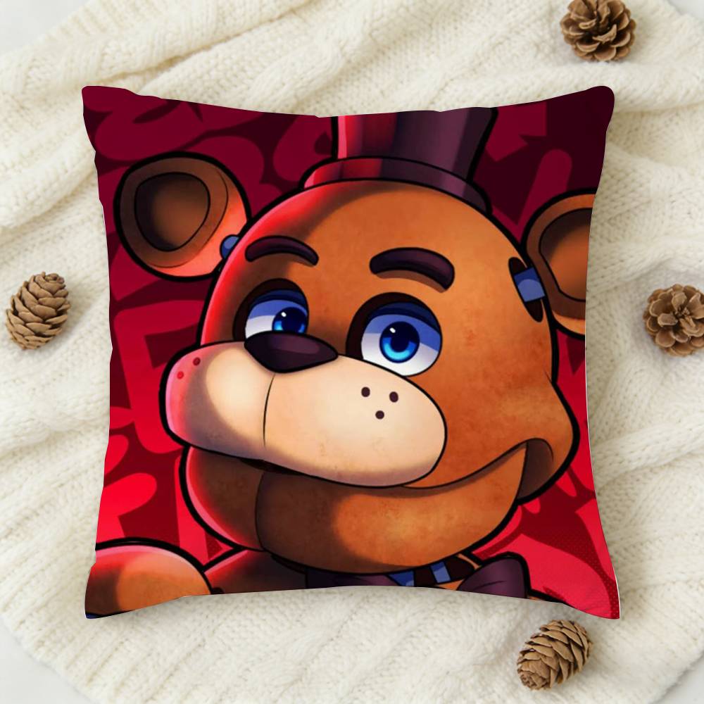 Fnaf FivenightsAtFreddys Doublesided Printed Square Decorative Cushion Cover for Sofa Living Room Home Decor