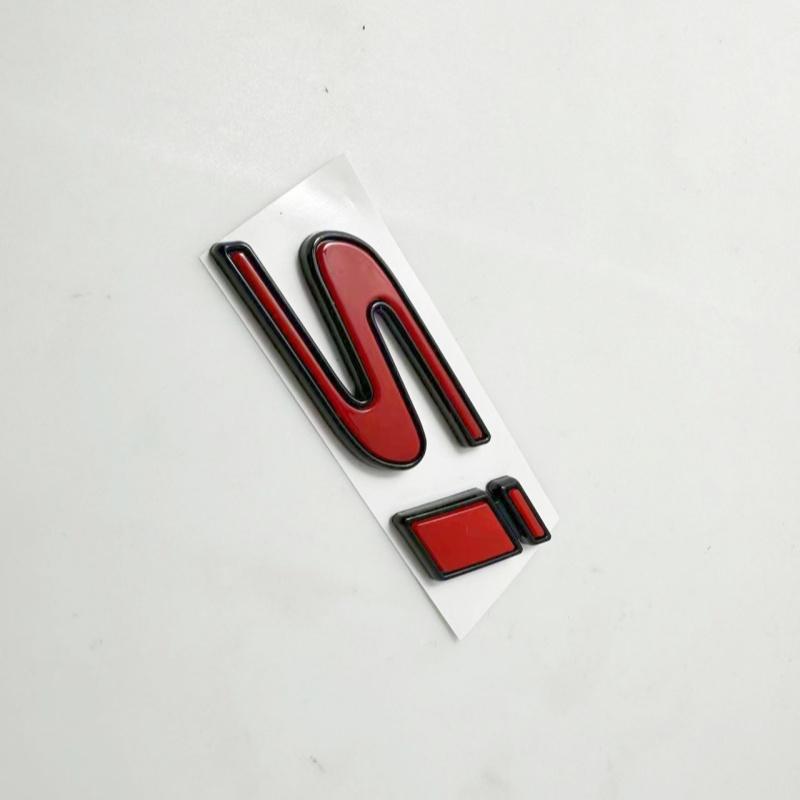 

New Style 3D Red Si Emblem 2Dr 4Dr Trunk Rear Badgeor For CX Civic Si Sticker