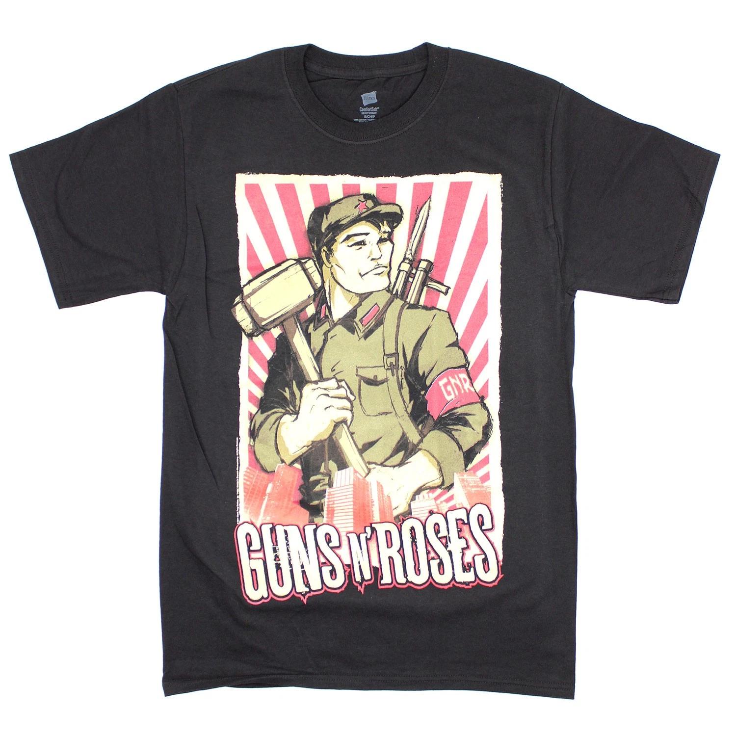 Men s Guns N Roses Propaganda Tour 2011 T-shirt Small black L