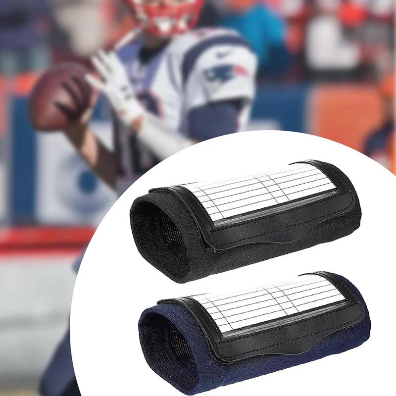 Rugby Wristband Training Equipment Teaching Board With Viewing Window Armband For Play Softball Signs Baseball Hockey