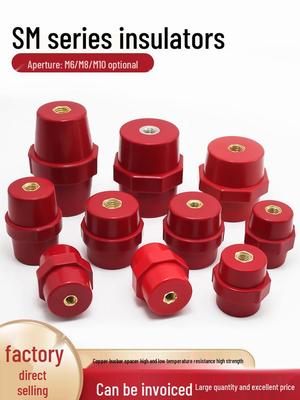 Hochfester roter spindelförmiger Niederspannungs-Isolator