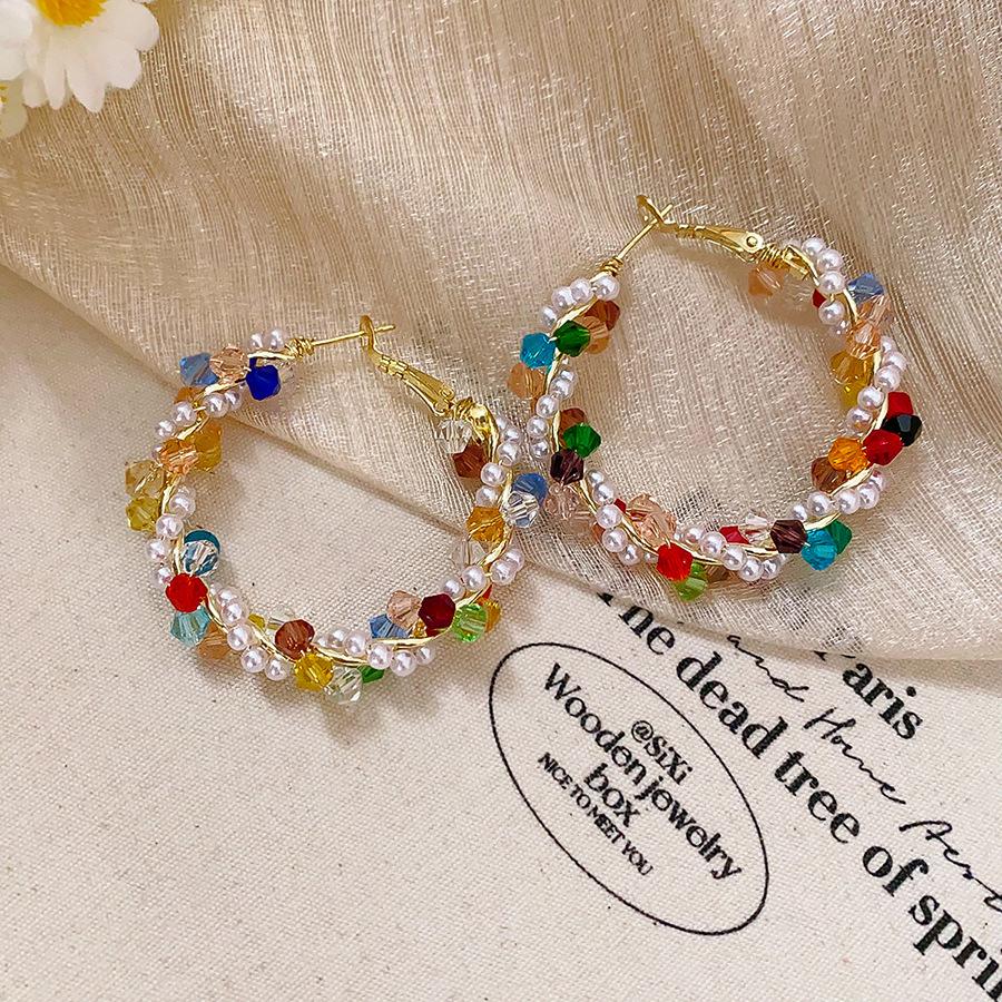 Silver Needle Resin Flower Tassel Earrings: Vintage, Versatile, Light Luxury Fashion Jewelry for Women