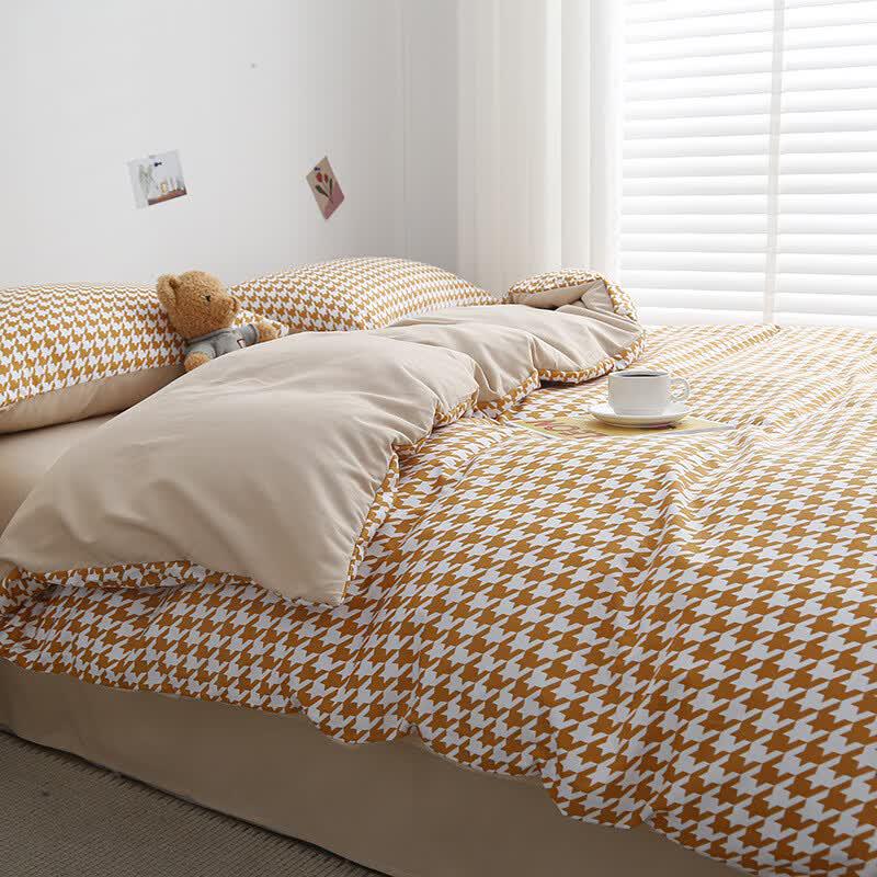 Washed Cotton 4-Piece Bedding Set