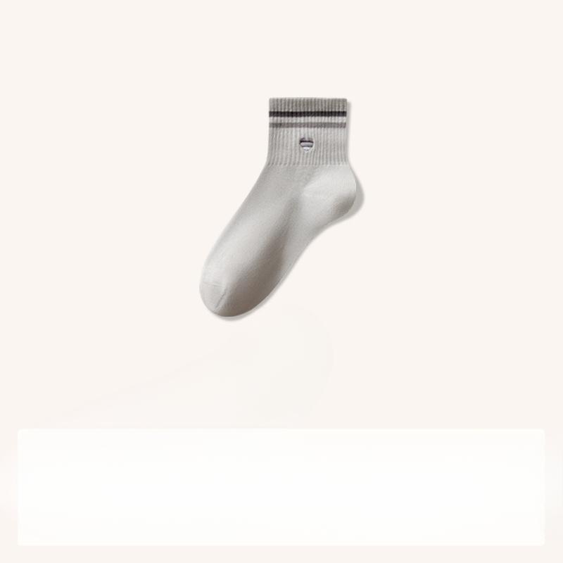 Female Spring and Autumn New Pure Cotton Sports Socks