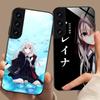 Wandering Witch Elaina Glass Mobile Phone Case for Samsung Galaxy A56 55 54 53 52 51 36 35 34 23 16 15 5G Colorful Cover