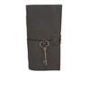 Vintage Leather Handmade Paper Journal Diary with Stylish Key (Black)