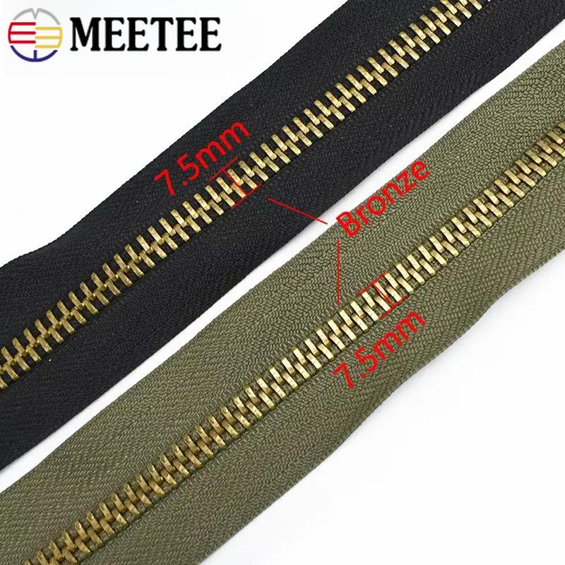 1/2 Bucăți Fermoar Metalic #8 70/80/90/100/120cm cu Două Glisoare Fermoare pentru Palton Jachetă Puf Fermoar Reparații Accesorii Cusut Îmbrăcăminte DIY