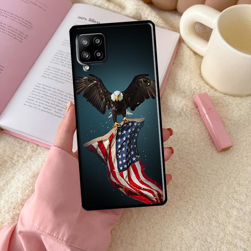 

American USA Flag Eagle For Samsung Galaxy A54 A34 A14 A13 A52 A32 A12 A22 A72 A52S A33 A53 A73 A71 A51 Phone Case Samsung A54 5G
