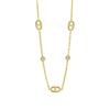 Französisch-stilvolles minimalistisches weißes Diamant-Schweinenasen-Titanstahl-Damen-Exquisites, einfaches, vielseitiges, hochwertiges Halsketten-Ketten-Set