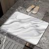 Simple Printing Bathroom Thickening Mat Bath Non-slip Carpets In Wash Basin Bathtub Side Floor Rug Shower Room Doormat Memory Foam 3D Pad