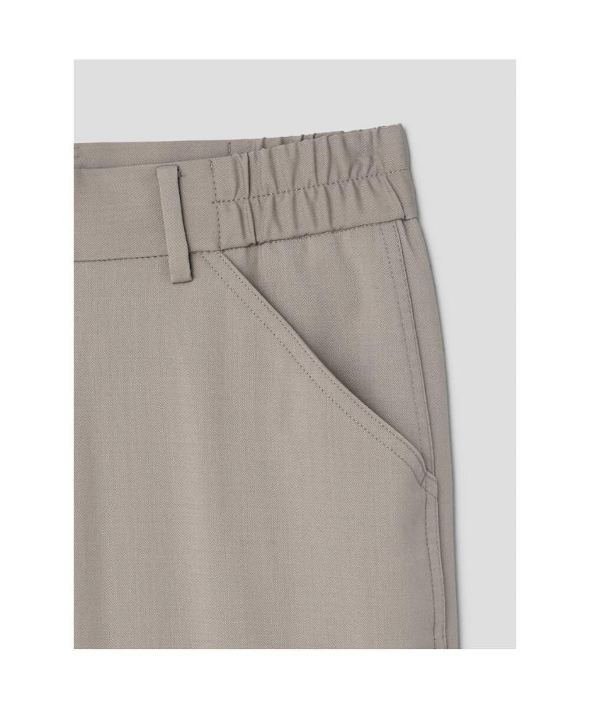 Shift G Wool Blended Semi Wide Slacks Beige