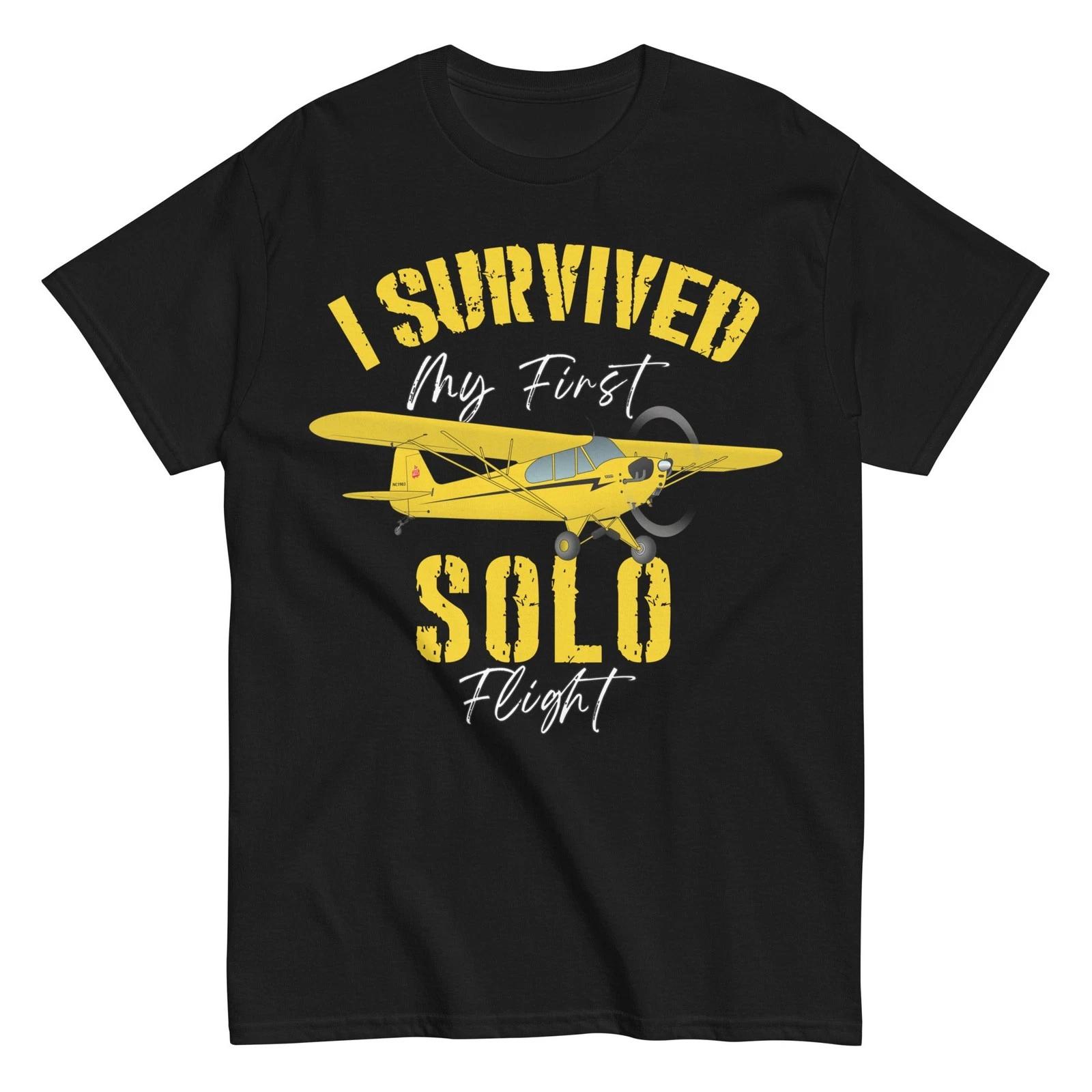 Flyboy Toys I Survived My First Solo Flight Custom T-shirt - Personalized 4XL